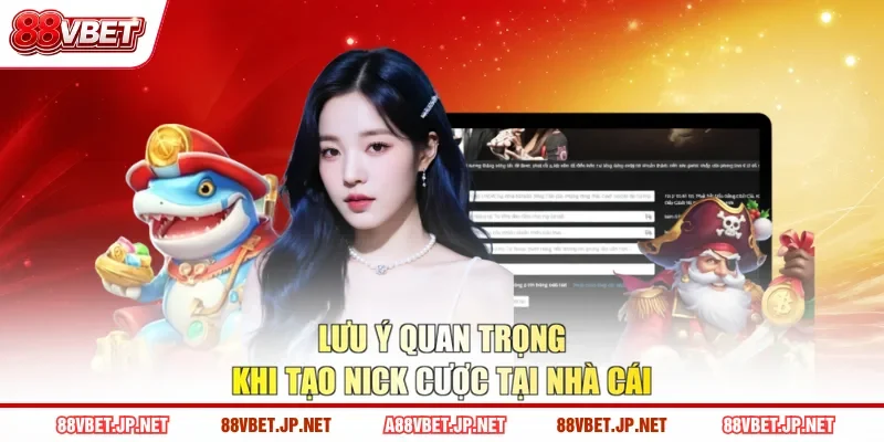 Lưu ý quan trọng khi tạo nick cược tại nhà cái